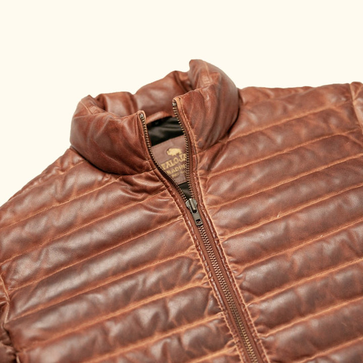 Bridger Leather Down Jacket - Rare Leather