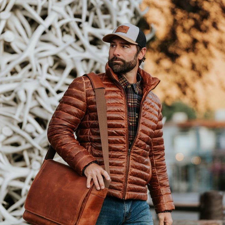 Bridger Leather Down Jacket - Rare Leather
