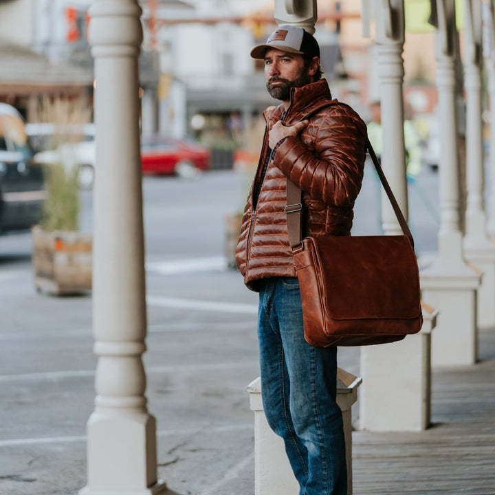 Bridger Leather Down Jacket - Rare Leather