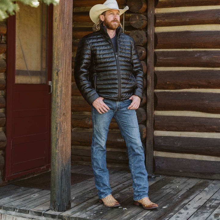 Bridger Leather Down Jacket - Rare Leather