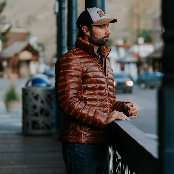 Bridger Leather Down Jacket - Rare Leather