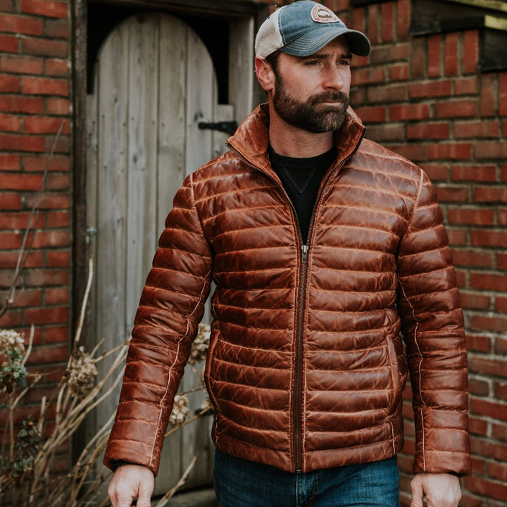 Bridger Leather Down Jacket - Rare Leather