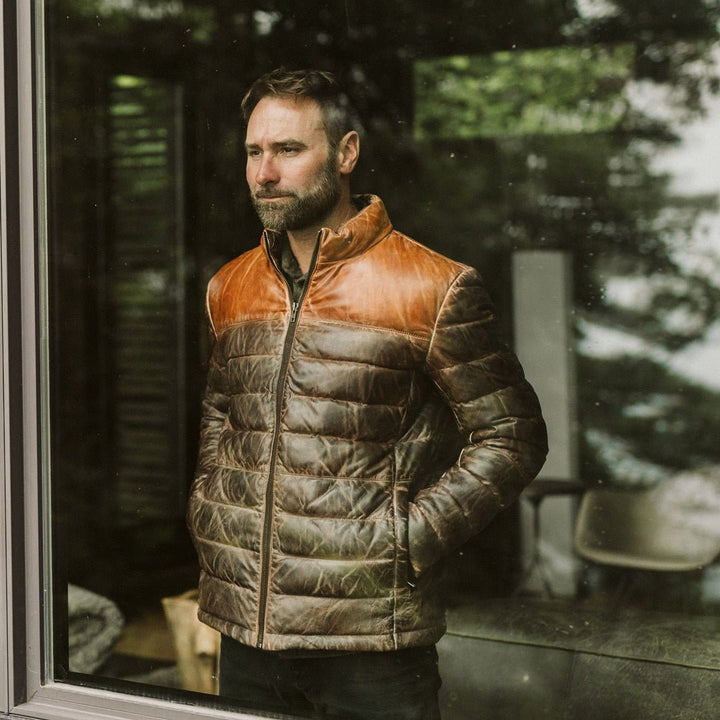 Bridger Leather Down Jacket - Rare Leather