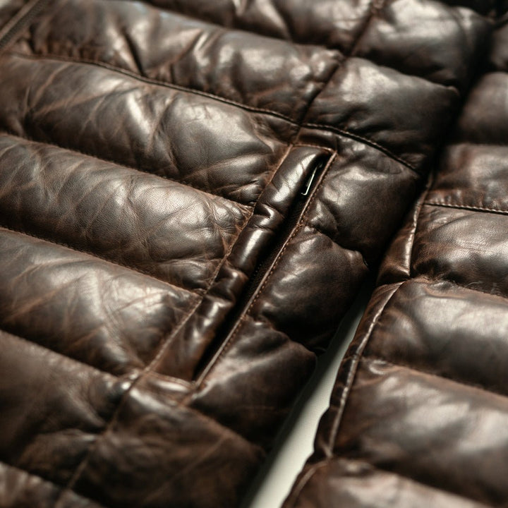 Bridger Leather Down Jacket - Rare Leather