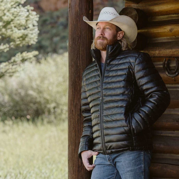 Bridger Leather Down Jacket - Rare Leather