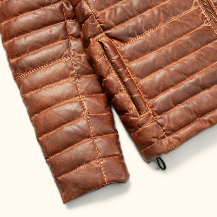 Bridger Leather Down Jacket - Rare Leather