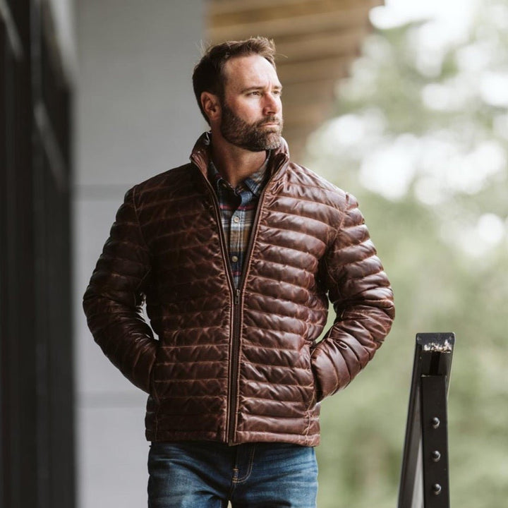 Bridger Leather Down Jacket - Rare Leather