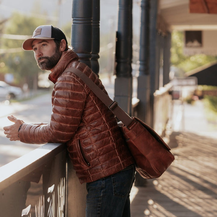 Bridger Leather Down Jacket - Rare Leather
