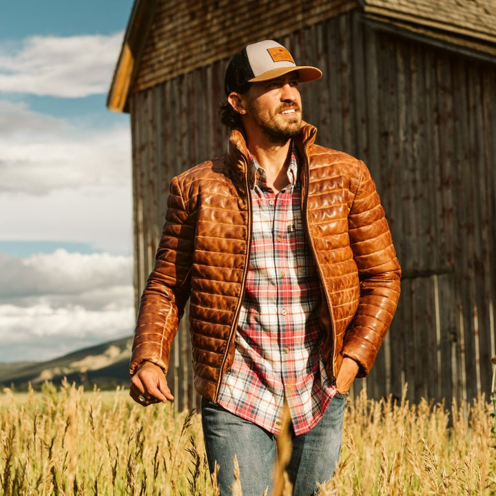 Bridger Leather Down Jacket - Rare Leather