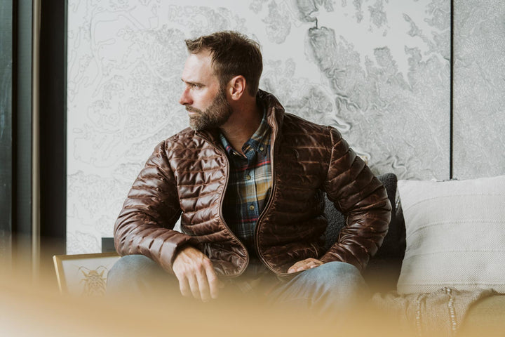 Bridger Leather Down Jacket - Rare Leather