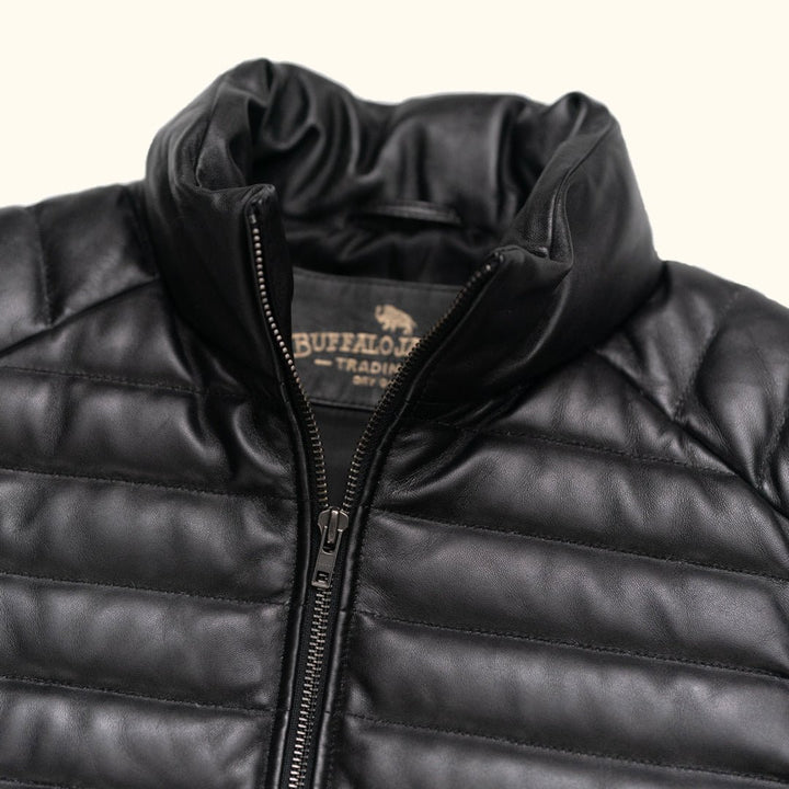 Bridger Leather Down Vest - Rare Leather