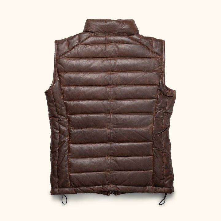Bridger Leather Down Vest - Rare Leather