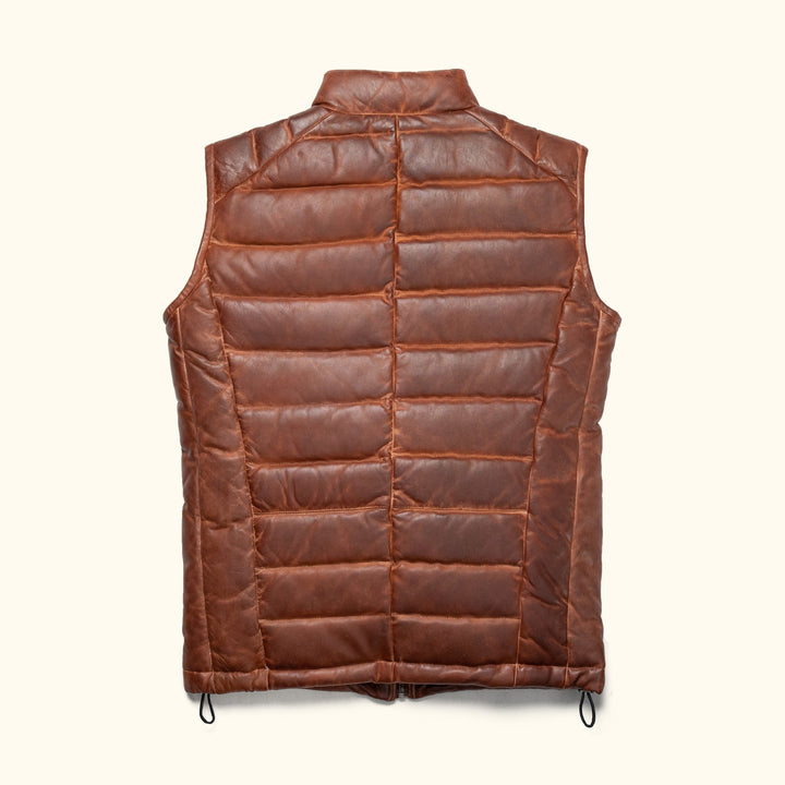 Bridger Leather Down Vest - Rare Leather