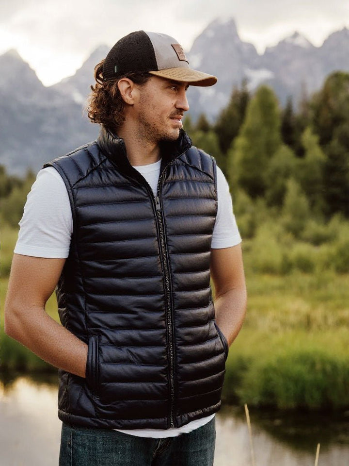 Bridger Leather Down Vest - Rare Leather