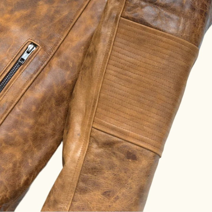 Cafe Racer Leather Jacket - Rare Leather