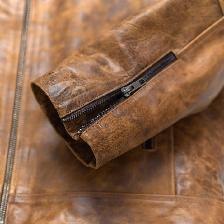 Cafe Racer Leather Jacket - Rare Leather
