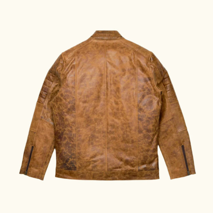 Cafe Racer Leather Jacket - Rare Leather