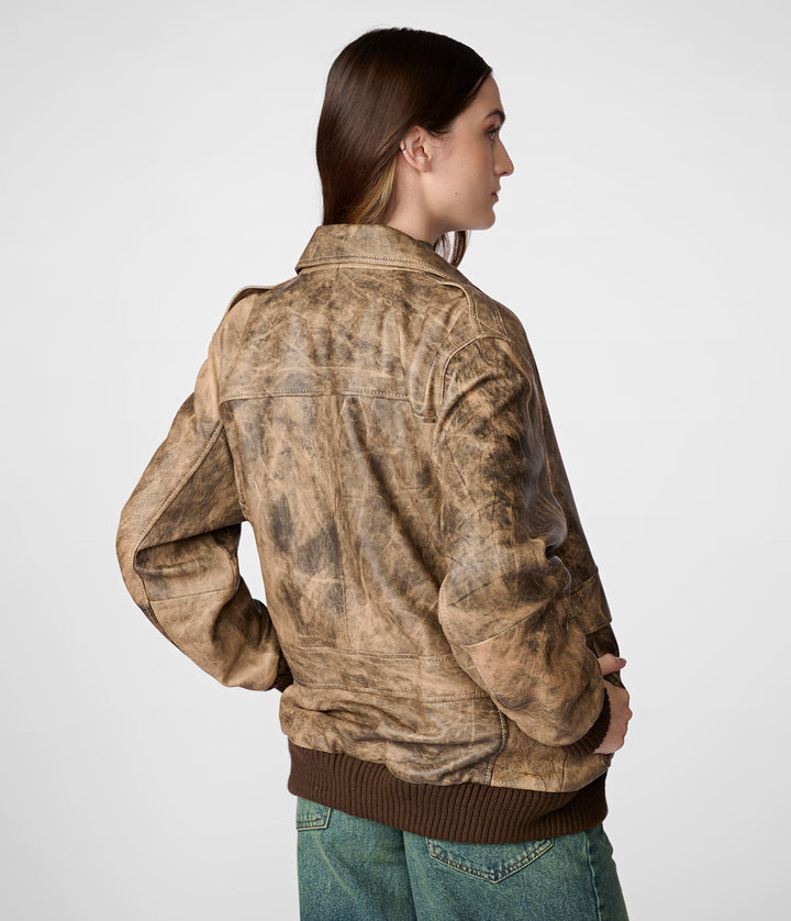 Cassidy Oversized Bomber - Rare Leather