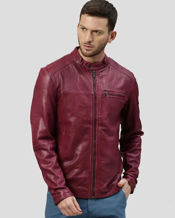 Chase Red Racer Leather Jacket - Rare Leather