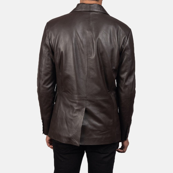 Daron Brown Leather Blazer - Rare Leather