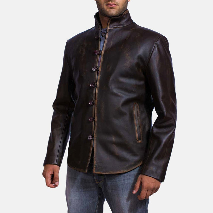 Drakeshire Brown Leather Jacket - Rare Leather