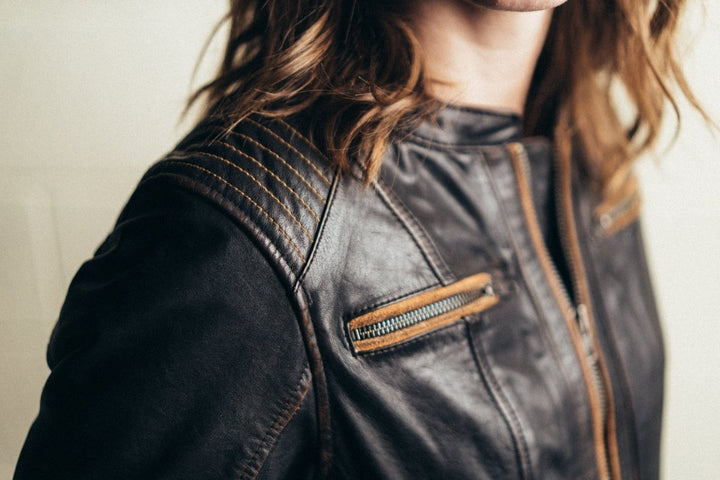 Electra - Women's Motorcycle Leather Jacket - Rare Leather