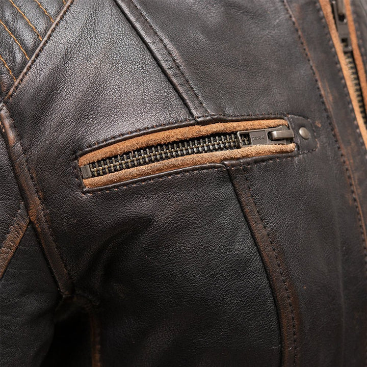Electra - Women's Motorcycle Leather Jacket - Rare Leather