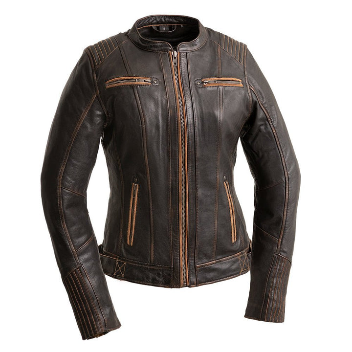 Electra - Women's Motorcycle Leather Jacket - Rare Leather