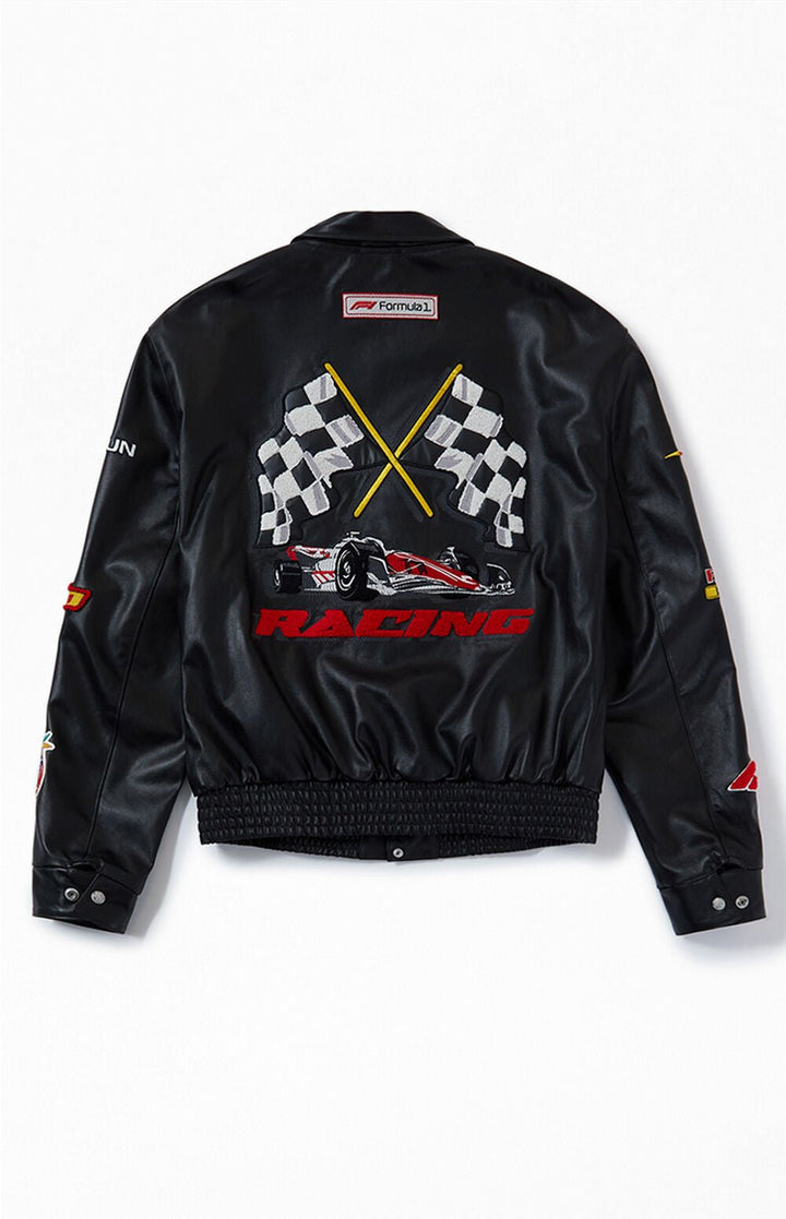 Formula 1 x PacSun Leather Pole Position Jacket - Rare Leather