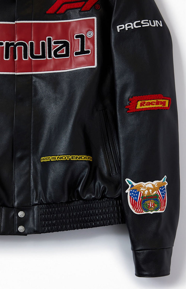 Formula 1 x PacSun Leather Pole Position Jacket - Rare Leather