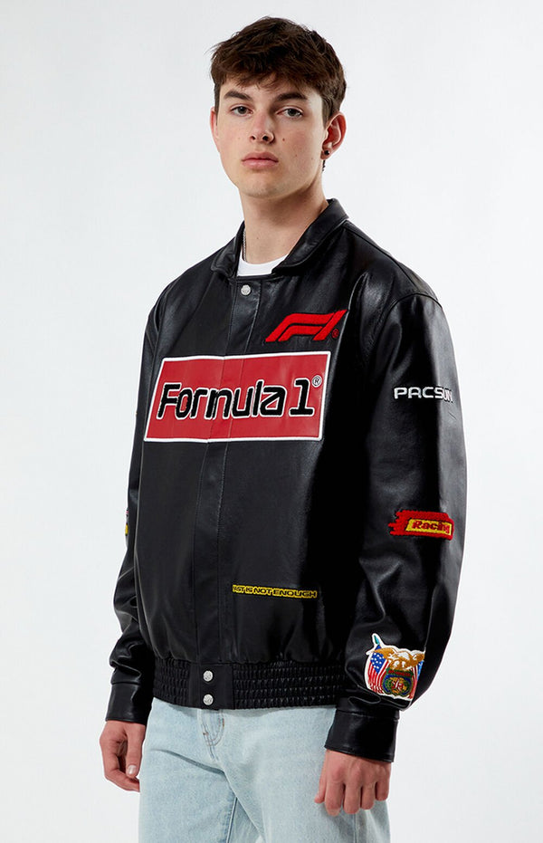 Formula 1 x PacSun Leather Pole Position Jacket - Rare Leather