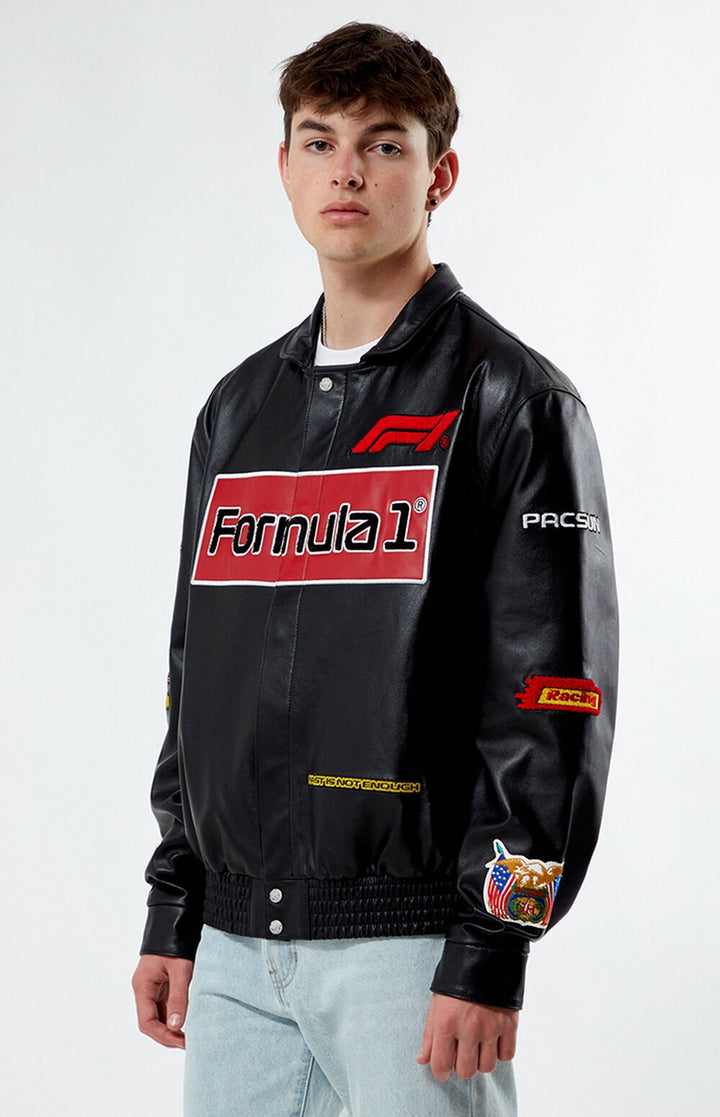 Formula 1 x PacSun Leather Pole Position Jacket - Rare Leather