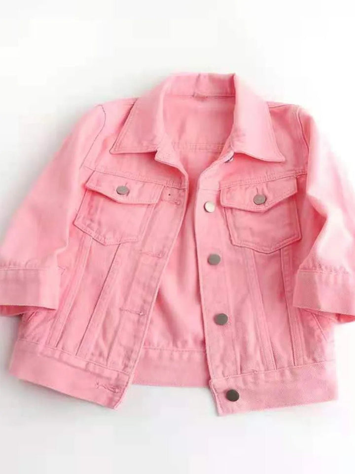 Full Size Cropped Denim Jacket Plus Size - Rare Leather