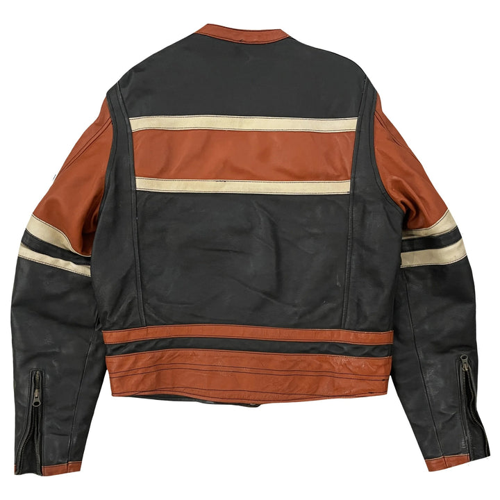 Harley Davidson Leather Racing Jacket - Rare Leather Order Now !!