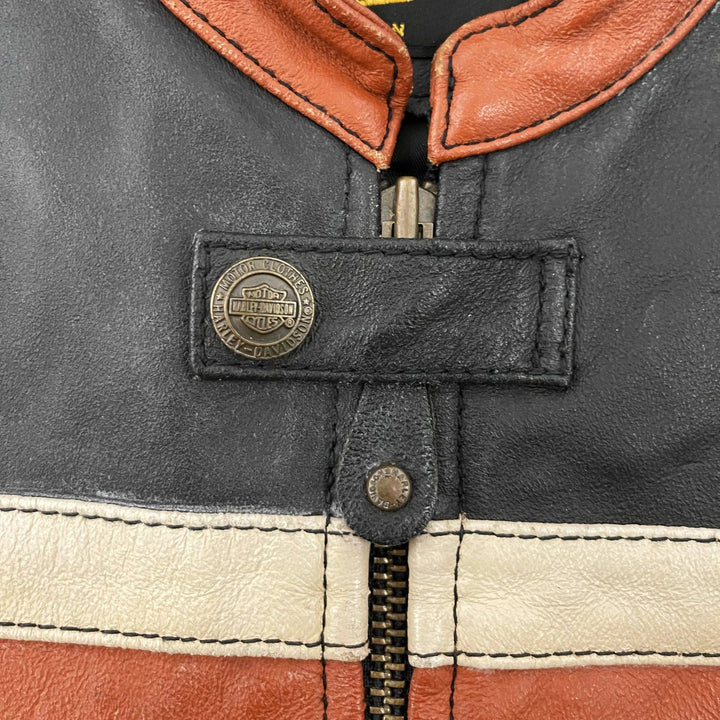 Harley Davidson Leather Racing Jacket - Rare Leather Order Now !!