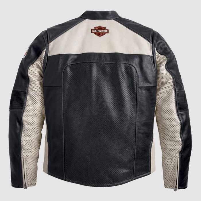 Harley Davidson Men Regulator Perforated Leather Jacket - Rare Leather Order Now !!