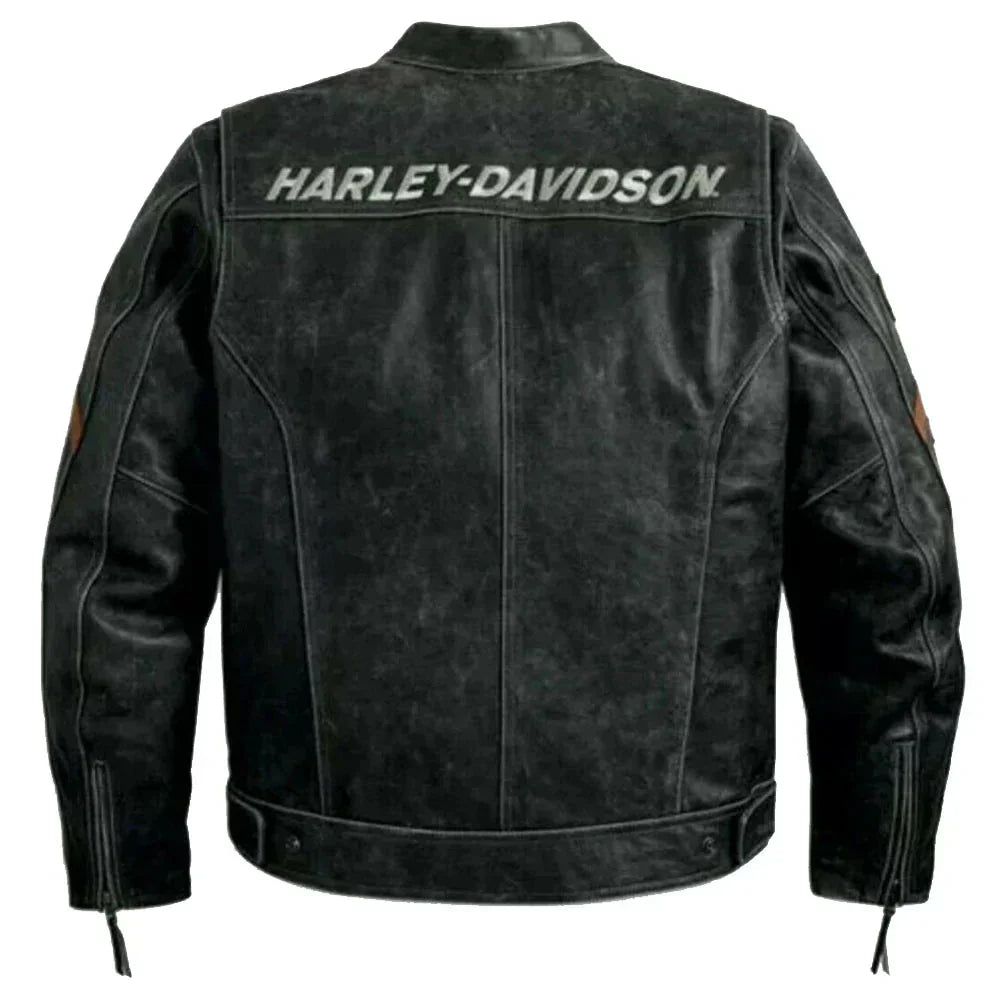 ジャケット・アウター Harley-DavidsonMileage Club / Distressed Harley Davidson Men's Leather Jacket – Premium Motorcycle