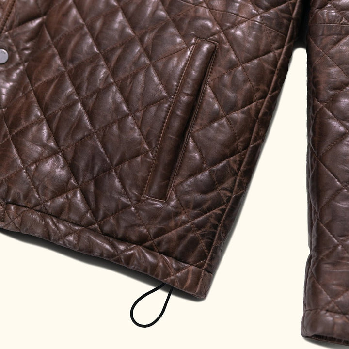 Highlands Quilted Leather Jacket - Rare Leather