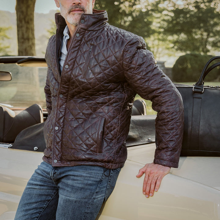 Highlands Quilted Leather Jacket - Rare Leather