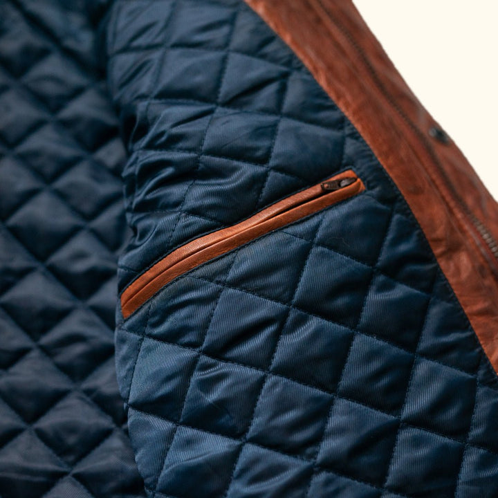 Highlands Quilted Leather Jacket - Rare Leather