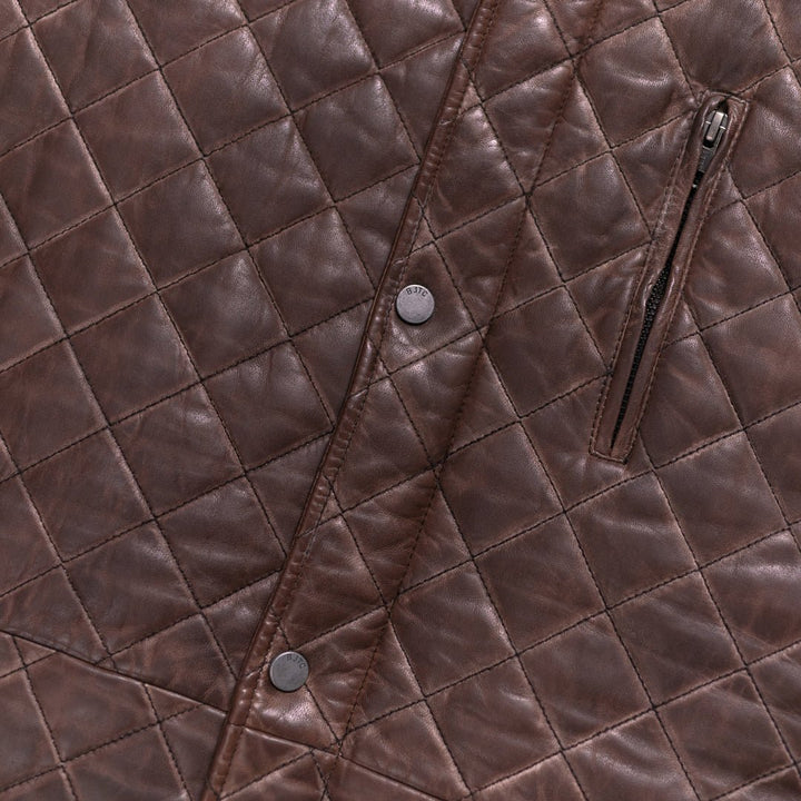 Highlands Quilted Leather Vest - Rare Leather