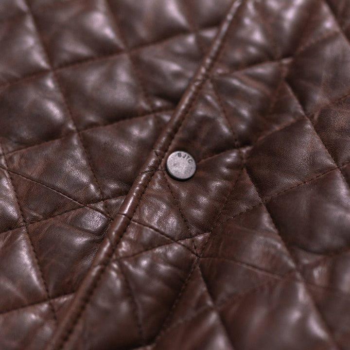 Highlands Quilted Leather Vest - Rare Leather