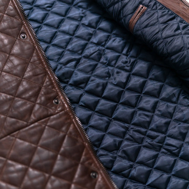 Highlands Quilted Leather Vest - Rare Leather