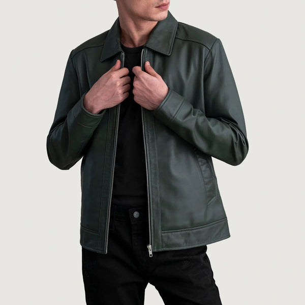 Inferno Green Leather Jacket - Rare Leather