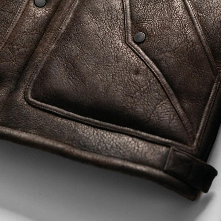 Jackson Leather Shearling Vest - Rare Leather