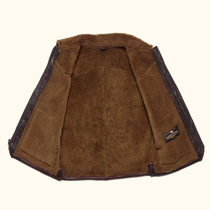 Jackson Leather Shearling Vest - Rare Leather