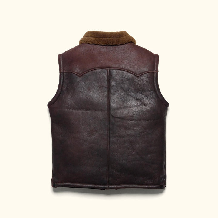 Jackson Leather Shearling Vest - Rare Leather