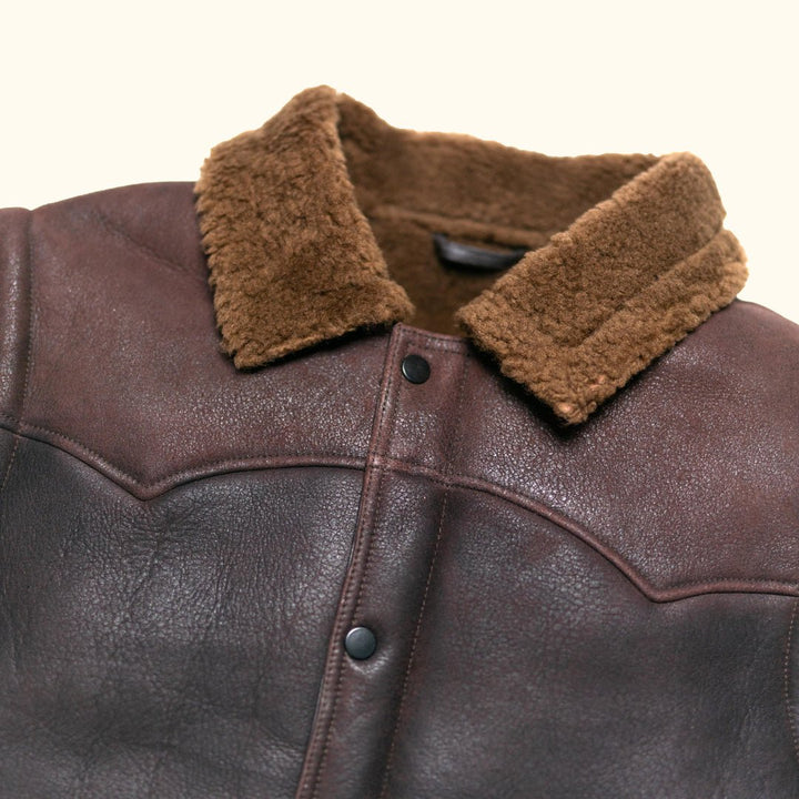 Jackson Leather Shearling Vest - Rare Leather