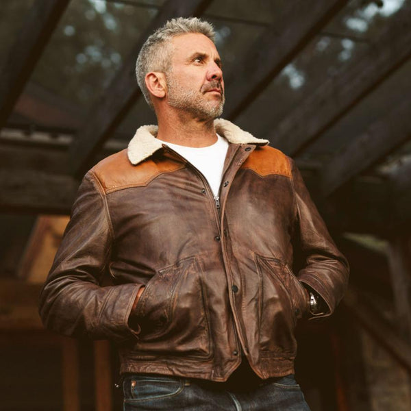 Jackson Leather Sherpa Jacket - Rare Leather