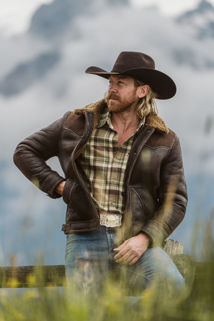 Jackson Shearling Leather Jacket - Rare Leather